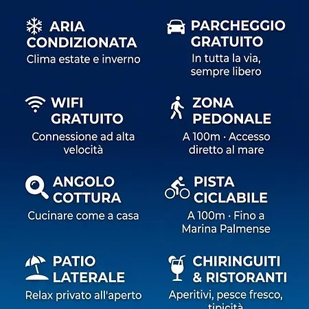 アパート Bilocale Sul Mare - Piano Terra Con Wifi & Ac *